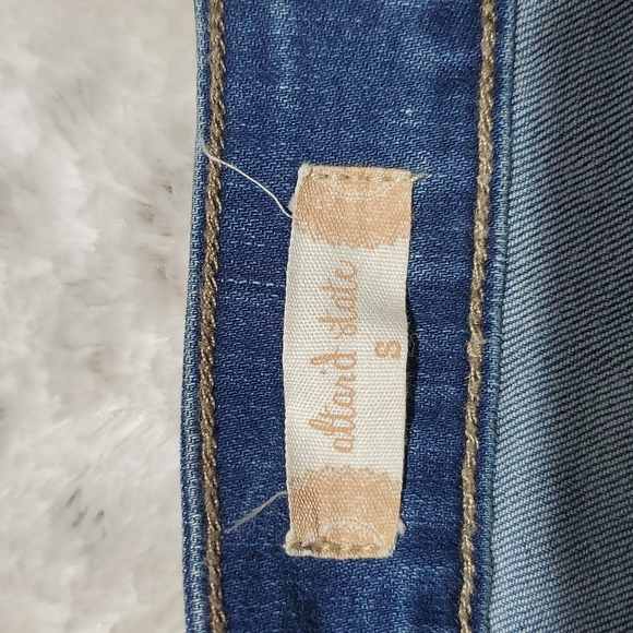 Altered State Button Up Blue Jean Above The Knee Skirt Size S Waist 28 Inches - Picture 3 of 5